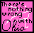 Pixelated pink background with black text reading "There's nothing wrong with" and white line art of a figure in two states.