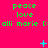 A bright pink background displays repeated green text reading 'peace love alli marie :(' with cyan plus and cross symbols appearing in different positions across frames.