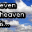 A four- shows text and imagery: top-left sky with clouds, top-right flames, bottom-left grayscale cartoon figures in a frame, bottom-right empty gray space. Text reads 'even heaven is...', 'hell without you', 'i❤u'