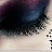 Pixelated dark blue and purple gradient background with scattered light gray and white speckles, transitioning to a lighter beige lower section.