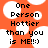 Pixelated orange background with white circular shapes and black text reading "One Person Hottier than you is ME!!:)" in a blocky font.