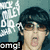 Pixelated image of a person with dark hair and glasses, mouth open in an expressive gesture, against a teal background with white text elements.