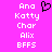 A static pixel art image with a bright pink background displays two identical vertical of white text and one black heart symbol