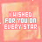 identical square with a pinkish-orange background, each containing the text "I WISHED FOR YOU ON EVERY STAR" in white pixelated font