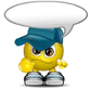 Yellow cartoon character with blue cap and gray shoes, displaying multiple speech bubble texts including 'You', 'You da', and 'You da man!'