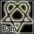 Two side-by-side animated frames of a pixelated skull icon with "Bam" text, showing color variation between frames.