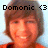 Pixelated image of a person with brown hair and an orange shirt, showing two side-by-side views with text above and below.