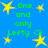 Blue background with yellow stars and green text reading "One and only Lefty G" repeated across the image.