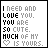 nine pixelated displays text variations with a heart symbol, each showing different word emphasis and grayscale levels