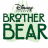 Pixelated green text 'BROTHER BEAR' with a small dark pixelated object above it on a light background.