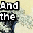 A four- of pixelated text overlays on a wave background, with each displaying different words in white font against black outlines