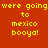 Four pixelated display identical yellow text on red, brown, green, and dark brown backgrounds