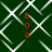 Dark green background with white diamond-shaped lines and four vertical red 'BOO' text elements