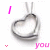 Animated contact sheet showing five sequential frames of a heart-shaped pendant icon with pink text and symbols, arranged in 3x2 grid layout on white background.