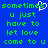 Blue background with green pixelated text reading 'sometimes u just have to let love come to u' and a white heart symbol replacing the 'o' in 'sometimes'.