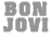Animated contact sheet of Bon Jovi-themed buddy icons featuring text and smiley faces in various states of animation across 12 frames.