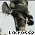 identical grayscale images showing a person holding a lacrosse stick, with the word "Lacrosse" repeated across and partial text at the bottom