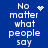 Blue background with white pixelated text phrases arranged in a , some containing small star or dot animations