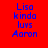 Blue pixelated text on a solid red background arranged in four vertical with identical content