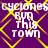 Purple background with yellow diamond lattice pattern, white pixelated text repeating 'CYCLONES RUN THIS TOWN' in two