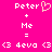 Pixelated text and symbols on a bright pink background with white and light pink elements.