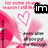 Pixelated pink and white graphic with heart symbols, text fragments, and black logo elements in a