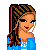 Animated contact sheet of a pixel art gymnastics-themed icon featuring a female character, star props, and repeated text elements in blue and white.