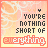 identical pixelated icons with orange and white text on a peach background, each displaying "YOU'RE NOTHING SHORT OF EVERYTHING" in black and red lettering