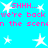 Pixelated cyan background with white star shapes and repeated pink text reading 'SHHH... we're back we're back in the scene the scene' in a pattern