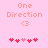 Pixelated pink background with 'One Direction' text, a heart-eyes emoticon, and five heart symbols in varying shades of pink and red.