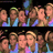 A static pixelated image shows multiple figures in a horizontal arrangement with varied skin tones and hair colors against a dark background.