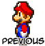 Pixelated Mario character in red cap and blue overalls with white accents, shown across multiple poses against gray background.