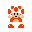 Two pixelated mushroom characters with red-and-white caps, orange skin, and white diapers stand side-by-side against a gray background.