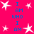 A static digital image with a bright pink background featuring scattered white star shapes and blue text reading "I AM WHO I AM" in vertical
