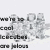 Pixelated grayscale image of a cartoon character with multiple arms holding ice cream cones, text reads 'we're so cool' and 'icecreams are plus'.