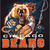 Pixelated cartoon bear in blue shirt holding a golden object, with orange text below reading 'BEARS' on dark background.