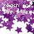 Purple star pattern with white text reading 'reach for the stars, then find a ladder to the moon.'