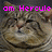 Pixelated image of a cat's face with pink text reading 'om Hercule' overlaid on top.
