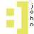 Pixelated yellow L-shaped blocks with black text 'john', 'zelli', and 'was here!' on white background, partially obscured by gray rectangle.