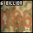 six with orange numerals on a beige background, displaying text fragments about global population and a large orange '1' below