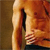 A static image shows a partial view of a figure with a light-colored vertical element on the left and warm-toned orange-red tones on the right, with a dark vertical shape between them.