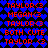 Pixelated red text on blue and black diamond-patterned background with repeated phrases including 'TAYLOR<3', 'MEGAN<3', and 'BOTH CUTE' in a