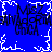 Blue background with white pixelated border and central snowflake, overlaid text reading "MSZ" above "Morphin' Chok" in black block letters.