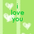 Green background with white hearts and green text reading 'i love you so much billy' in pixelated font.