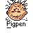 Pixel art icon featuring a cartoon character with brown hair and closed eyes, next to text reading 'Instant Icons .com' on gray background.