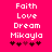 Pixelated text and heart symbols on a bright pink background with two identical static frames side-by-side.
