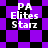 Static image with purple and black checkered background displaying 'PA Elites Starz' text in white.