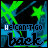 Animated icon with green stars and blue background displaying 'HE CAN'T GO BACK' text, featuring sequential white dot animations on the word 'back'.