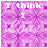 Animated contact sheet of 24 frames showing a pink patterned background with white text "I think I Love you" in varying opacity and position across the grid.