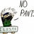 Pixelated character with white hair and green clothing holding a sign, next to stylized text reading 'KD PwT' on a white background.